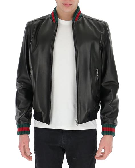 buy gucci leather jacket|gucci original leather jacket.